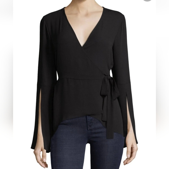 BCBGMaxAzria Tops - 23. Bcbgmaxazria Jadine Wrap Top